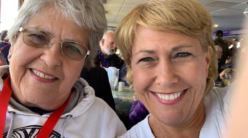 Kathy Weisgarber, right, lives by the philosophy that we are here to serve others. She is with her mother, Patsy Weidner.