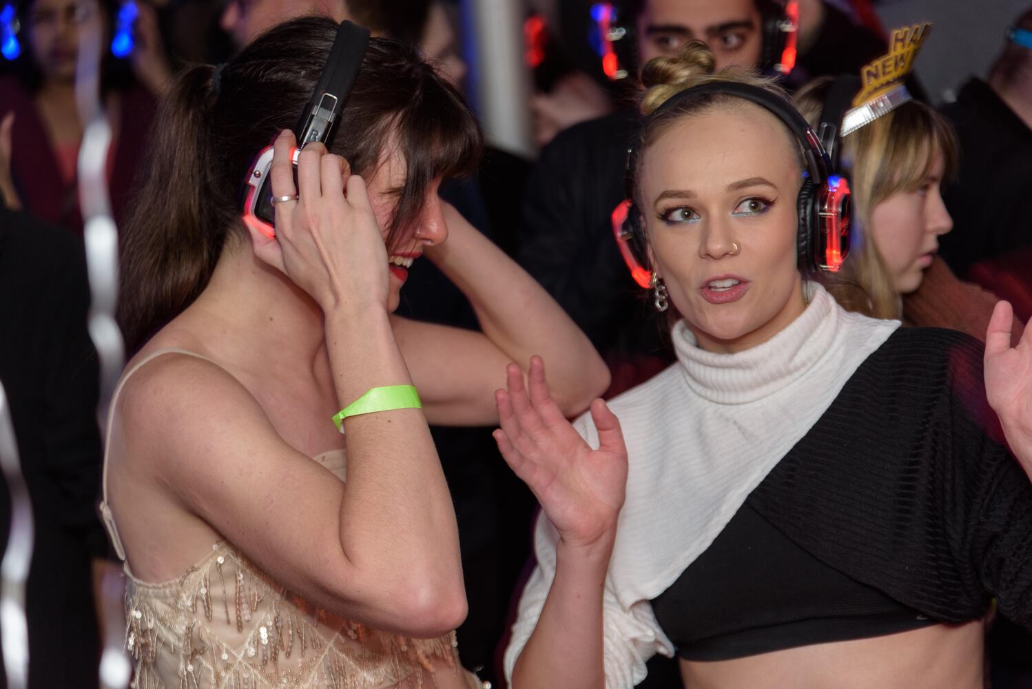 PHOTOS: Did we spot you at Dayton's New Year's Eve Ball Drop and Silent Disco at Yellow Cab Tavern?