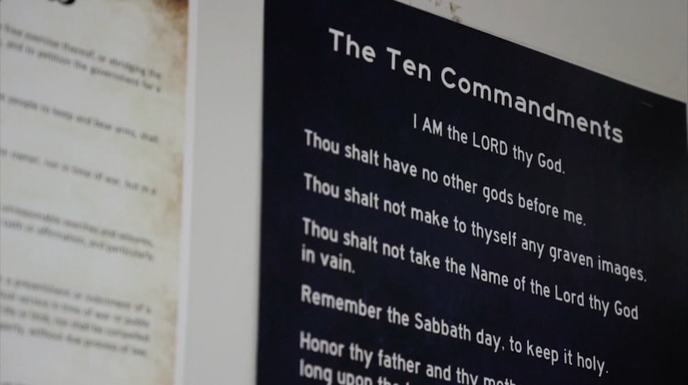 Ten Commandments. AP PHOTO
