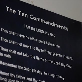 Ten Commandments. AP PHOTO