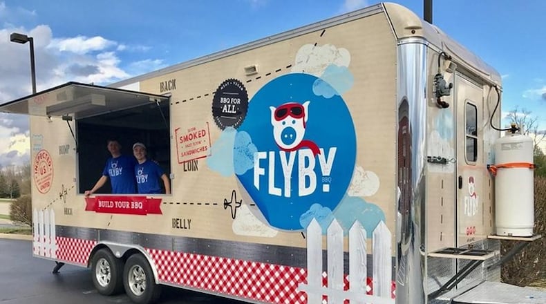 Oakwood city officials were considering allowing food trucks, like The Flyby BBQ food truck, to operate on public streets. CONTRIBUTED