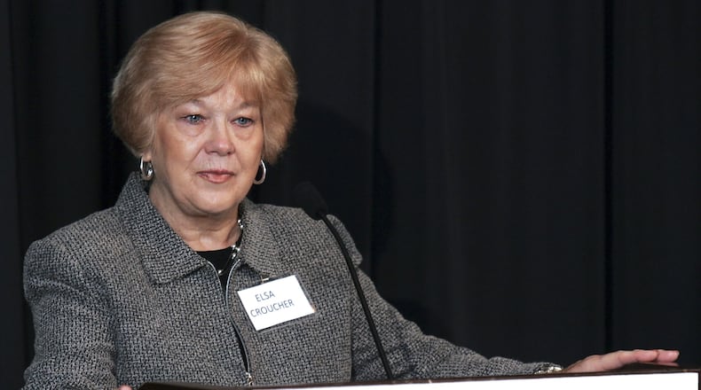Elsa Croucher, from Monroe, was awarded the 2010 Steel Magnolia Award, presented by the Middletown Community Foundation and AK Steel. She and husband Jim founded Citizens Against Domestic Violence. STAFF FILE PHOTO
