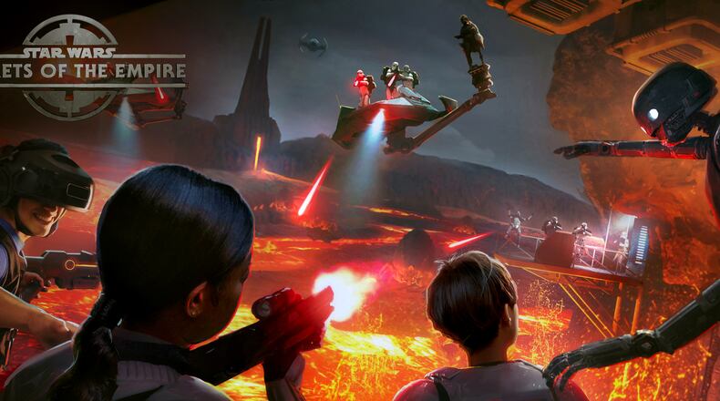 Lucasfilm, ILMxLAB and The VOID announced the new 'Star Wars: Secrets of the Empire'; hyper-reality experience. This ground-breaking experience will open to the public at two new VOID Experience Centers at Downtown Disney at Disneyland Resort and Disney Springs at Walt Disney World Resort beginning this holiday season, giving Star Wars fans the opportunity to step beyond reality and into a galaxy far, far away. (Lucasfilm/TNS)