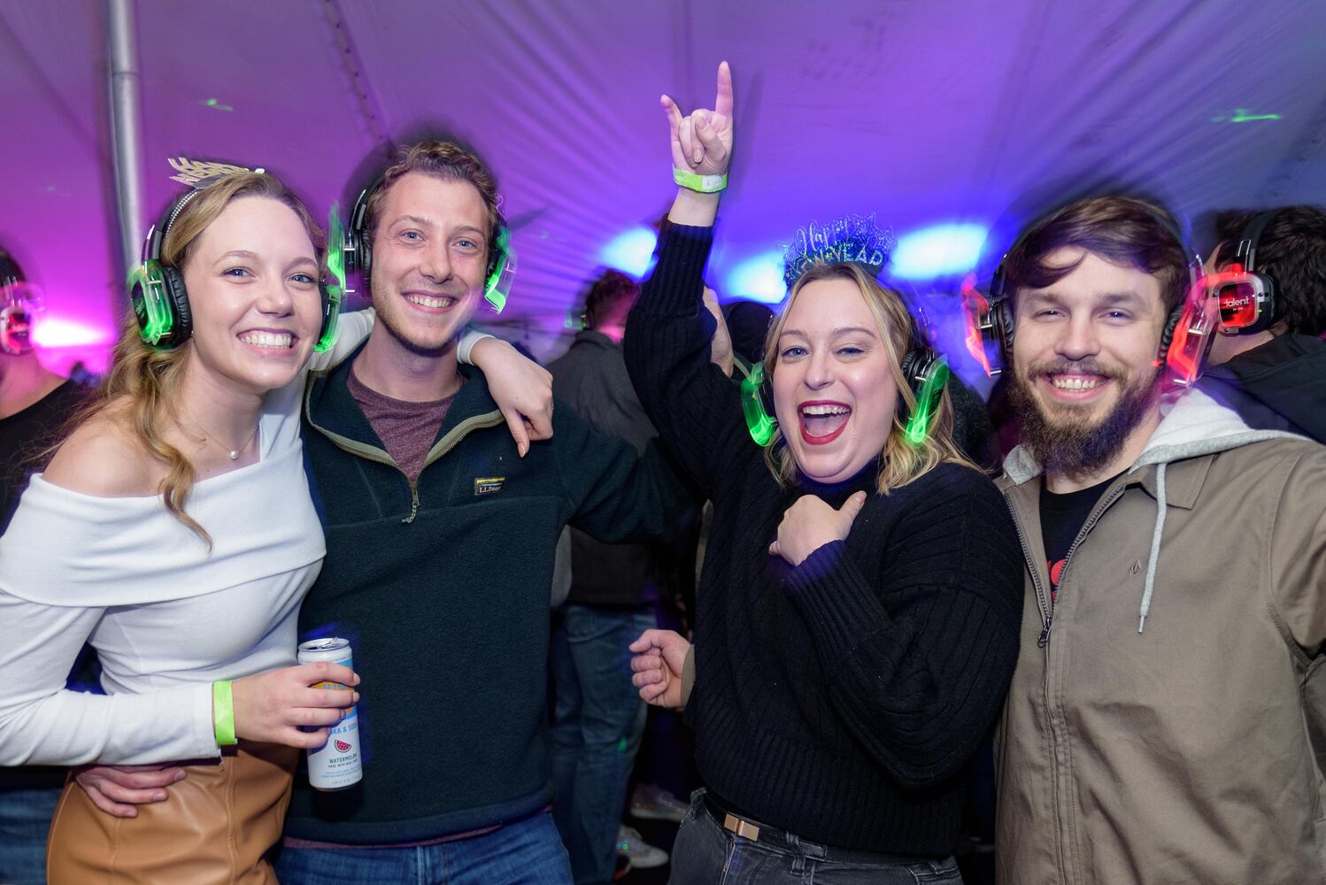 PHOTOS: Did we spot you at Dayton's New Year's Eve Ball Drop and Silent Disco at Yellow Cab Tavern?