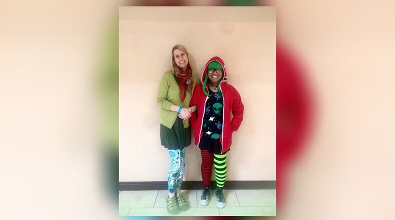 Big Sister Amy Kollar Anderson poses with her Little, Yancy, during a visit to the Anime Convention in Cincinnati in March. CONTRIBUTED