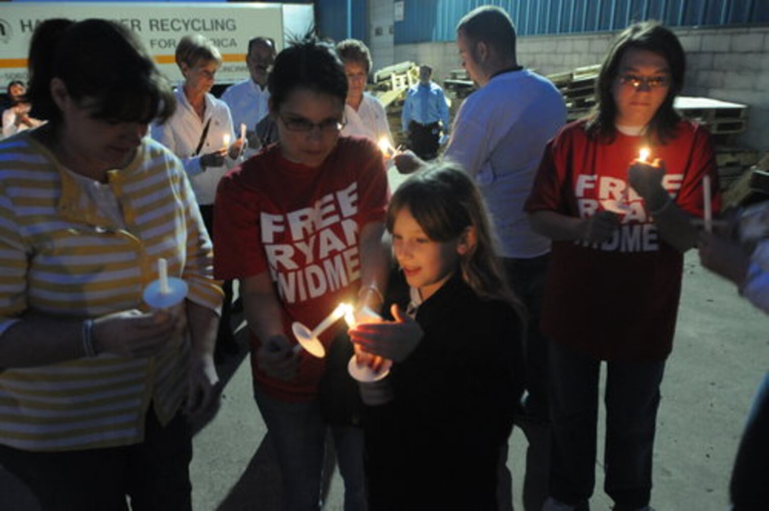 Vigil held for Ryan Widmer