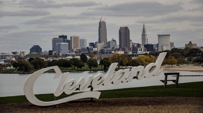 The skyline of Cleveland, Ohio. (Marcus Yam/Los Angeles Times/TNS)