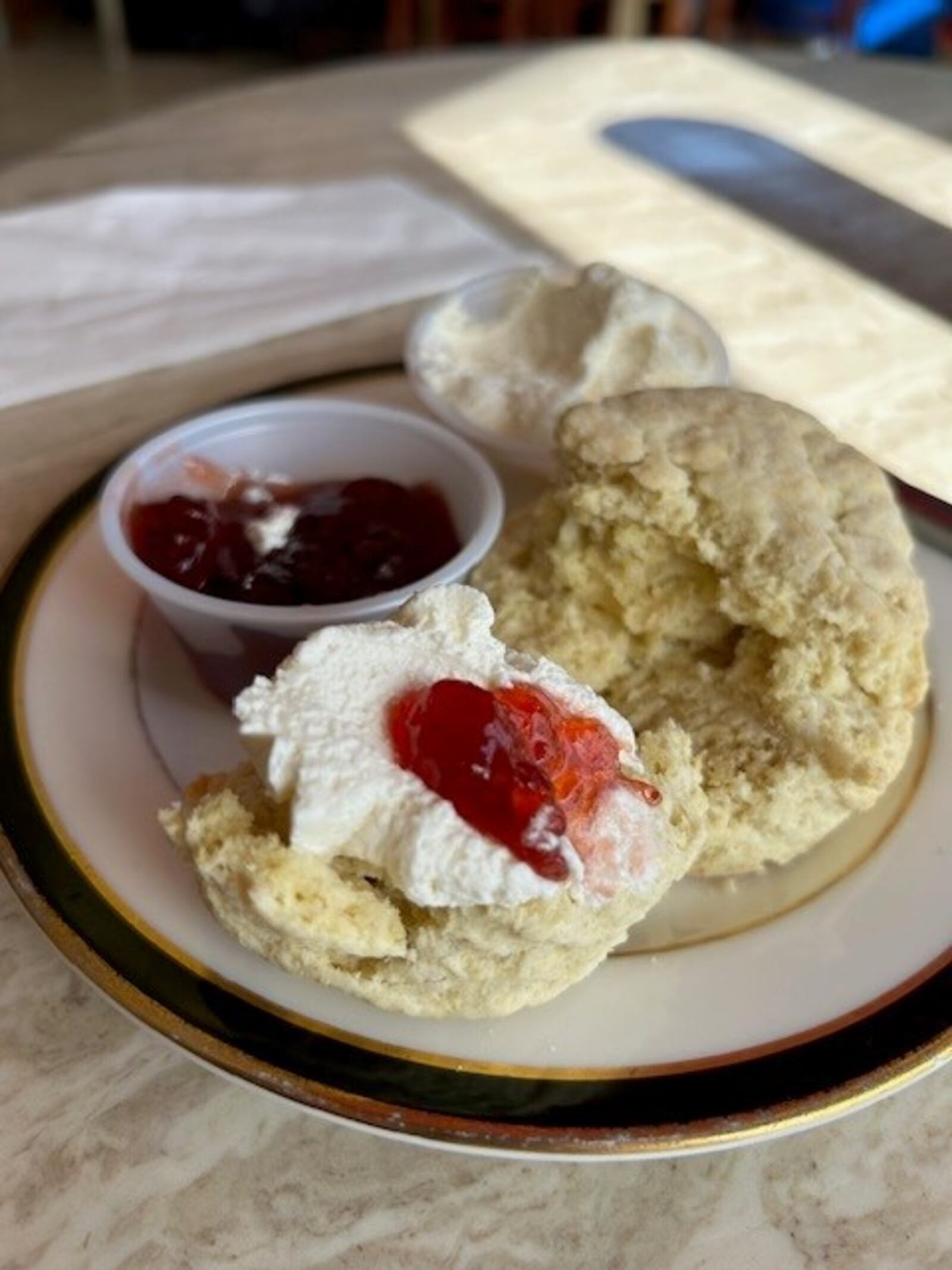 Enjoy a scone with cream and jam at Central Perc European Cafe. CONTRIBUTED BY JANA COLLIER 