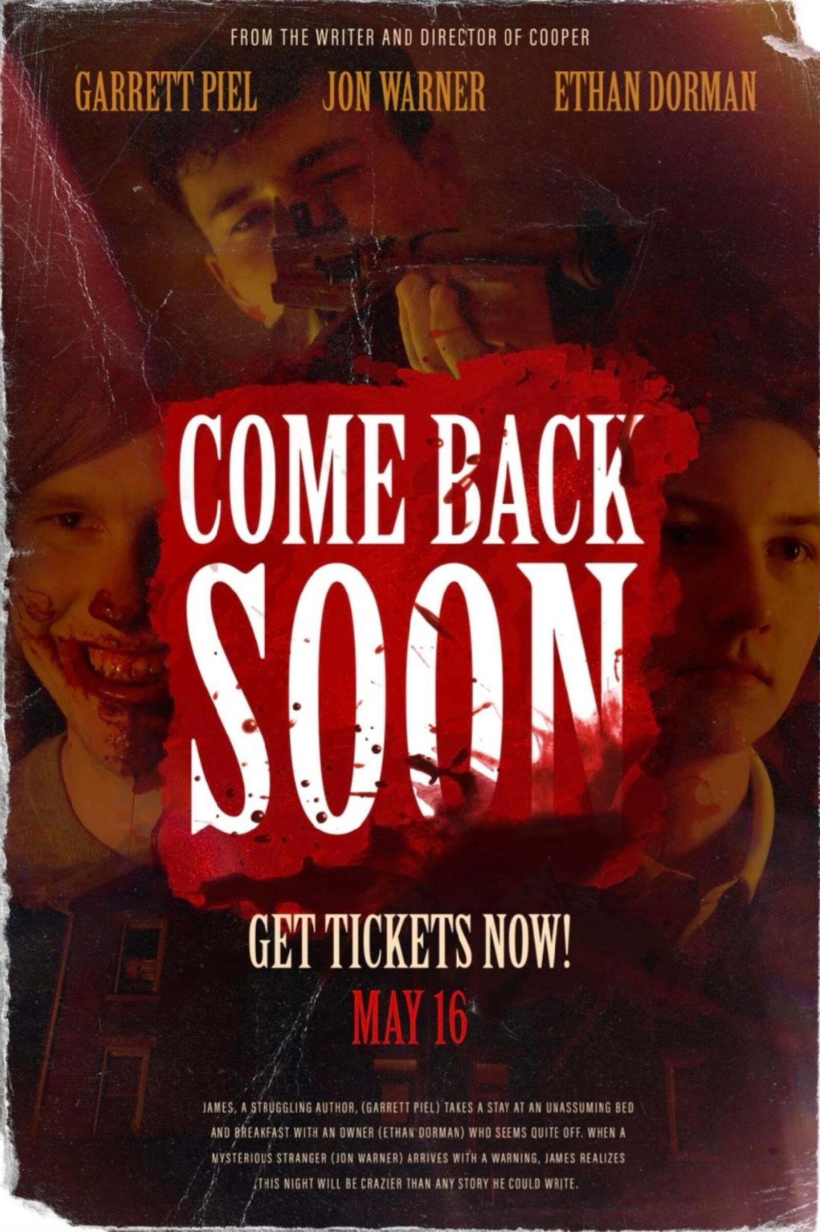 Jon Warner's "Come Back Soon" will screen May 16 at the Plaza Theatre in Miamisburg. CONTRIBUTED