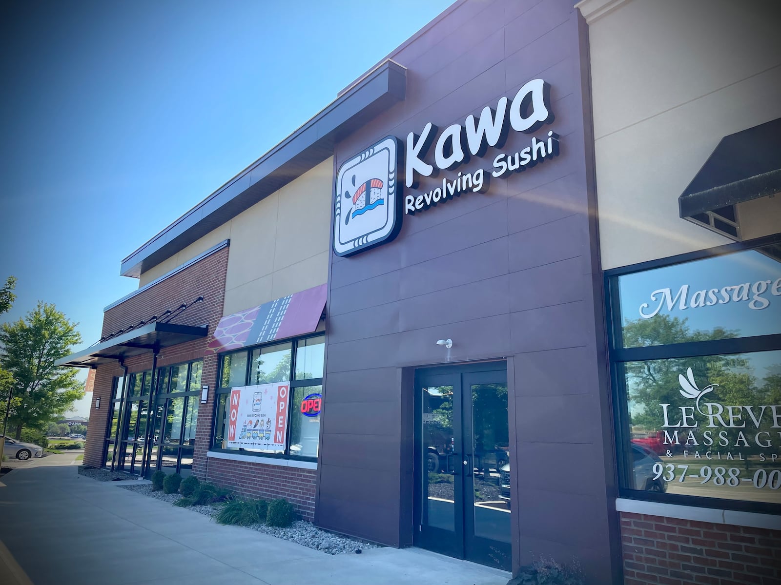 Kawa Revolving Sushi is located at 2819 Centre Drive in Beavercreek. NATALIE JONES/STAFF