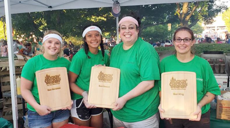 Giovanni's won best wing, best boneless and best dessert at this year's Kickin' Chicken Wing Fest at Fraze Pavillion. ALEXIS LARSEN