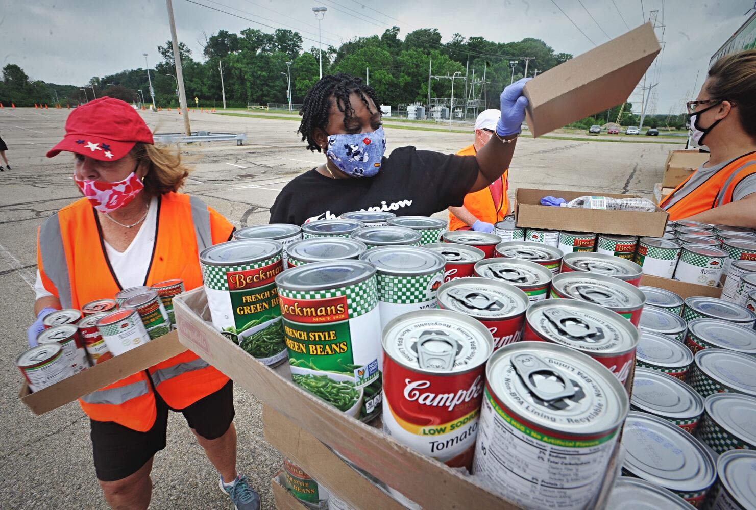 PHOTOS: Foodbank works from Nutter Center