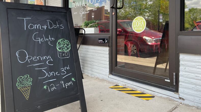 Tom & Dot’s Gelato Shop, located at 36 A S. Main St. in Miamisburg, is holding a grand opening on Saturday, June 3 at noon. NATALIE JONES/STAFF
