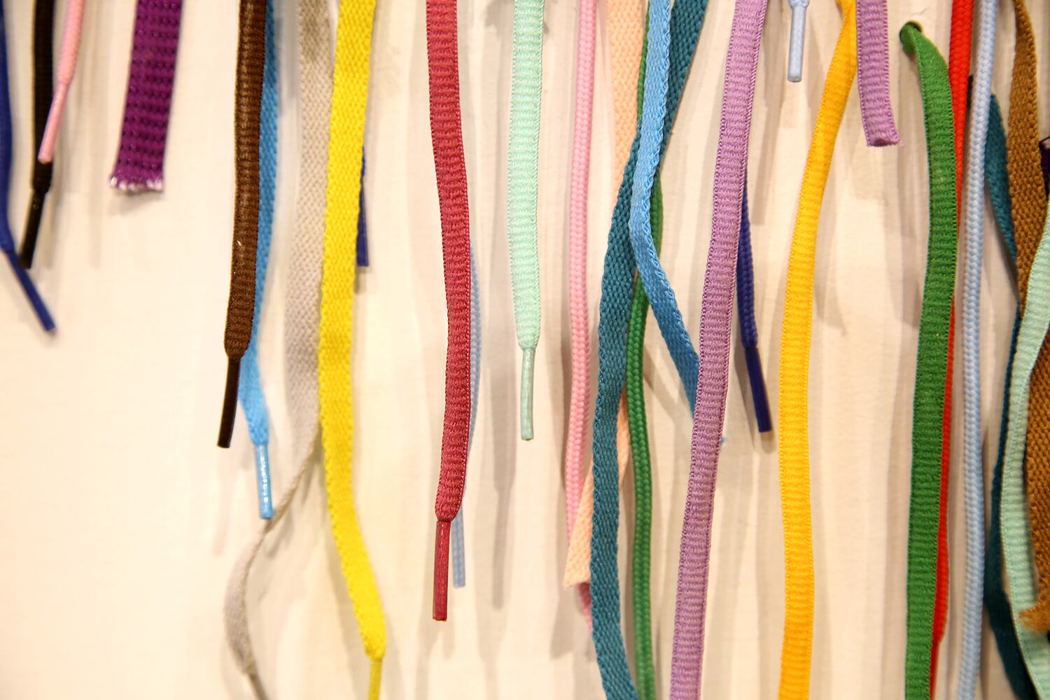 PHOTOS: Thousands of shoelaces combine in artwork commemorating the U.S. Constitution
