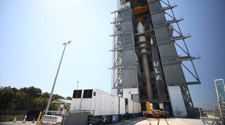 U.S. Space Force-7 mission, stacked Atlas 5 501 rocket. The launch vehicle successfully launched May 17 from Space Launch Complex-41 at Cape Canaveral Air Force Station, Fla. (Courtesy of United Launch Alliance)