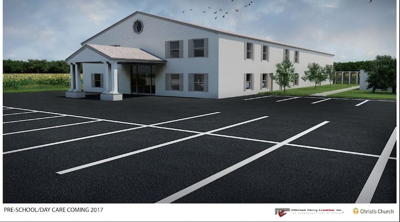 A rendering shows a new day care planned in Bellbrook. CONTRIBUTED