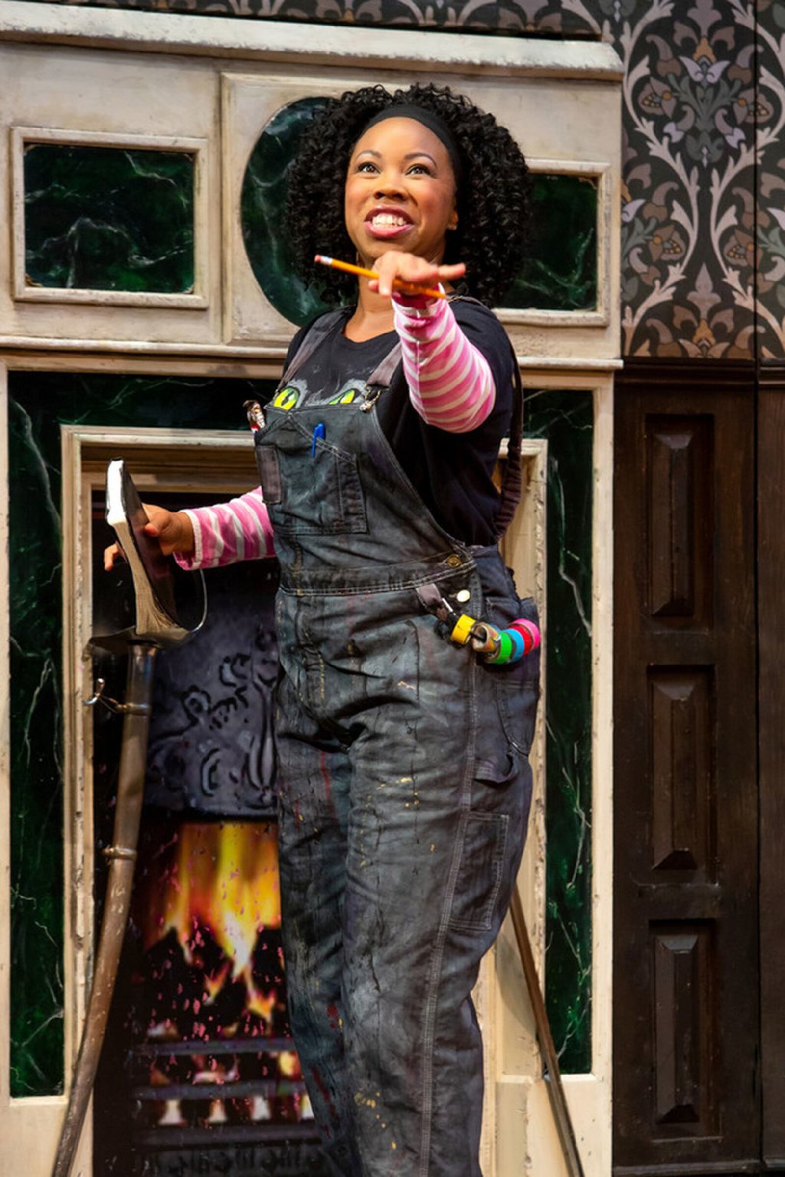 Dayton native and Stivers School for the Arts graduate Toccarra Cash is making her Broadway debut as stage manager Annie in the hit comedy “The Play That Goes Wrong.” CONTRIBUTED