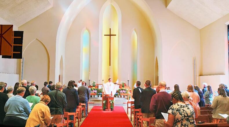 Sunday worship at Christ Episcopal Church in downtown Dayton. CONTRIBUTED