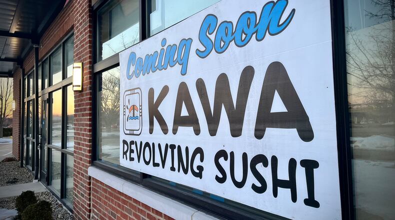 Kawa Revolving Sushi is coming soon to 2819 Centre Drive in Beavercreek. NATALIE JONES/STAFF