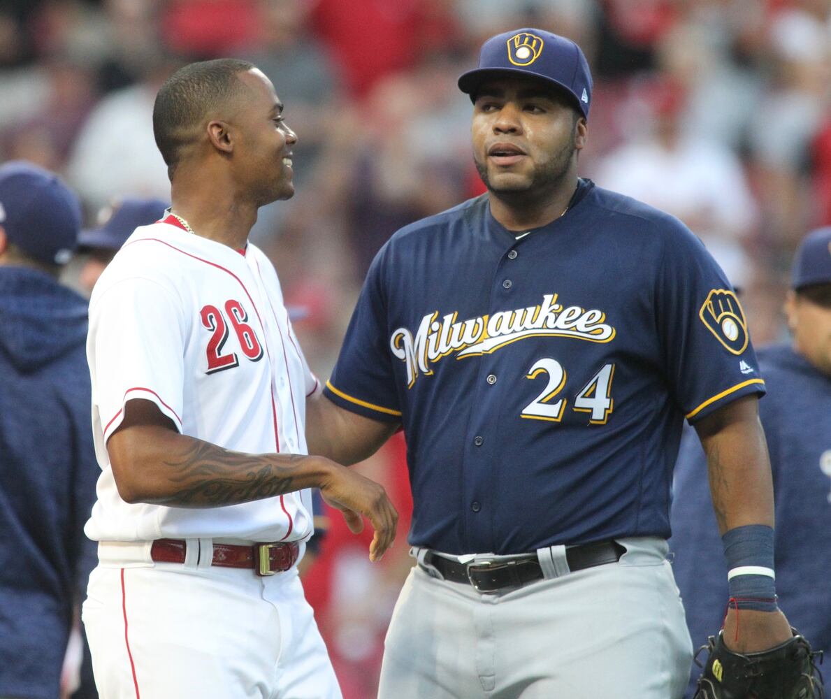 Photos: Reds lose 6-4 to the Brewers