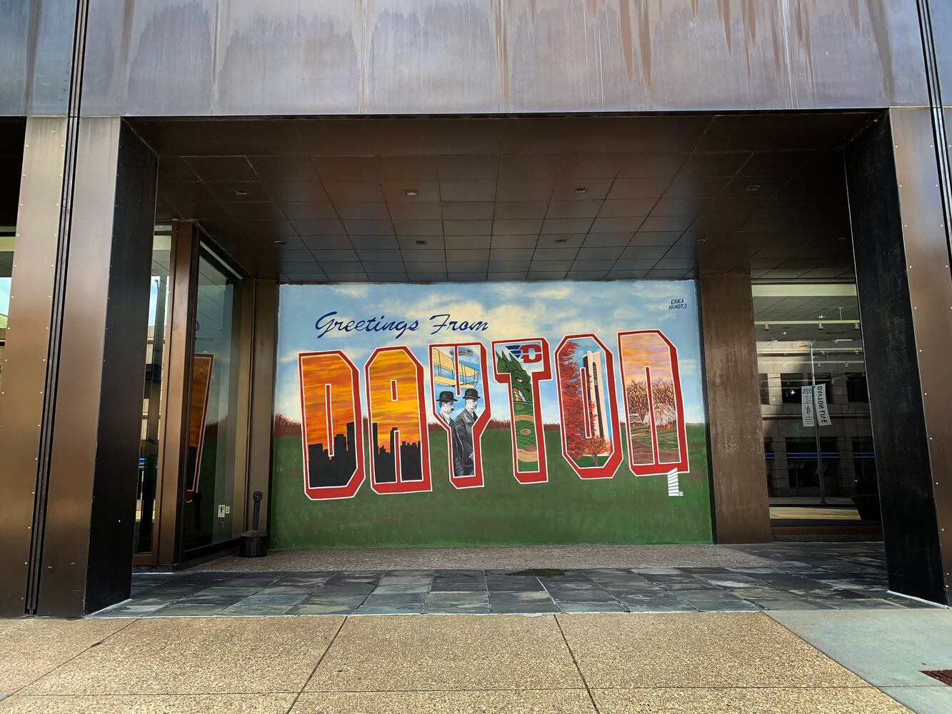 PHOTOS: New mural sends greetings from the Gem City