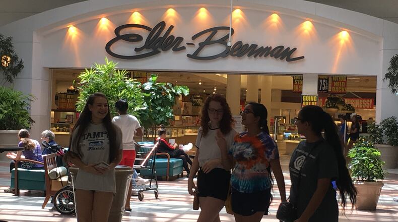 All Elder-Beerman stores shut down last week, but the company is reportedly making a reappearnace online. STAFF PHOTO / HOLLY SHIVELY