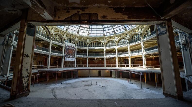 Construction on the Dayton Arcade redevelopment project by Cross Street Partners, The Model Group & McCormack Baron Salazar. TOM GILLIAM / CONTRIBUTING PHOTOGRAPHER
