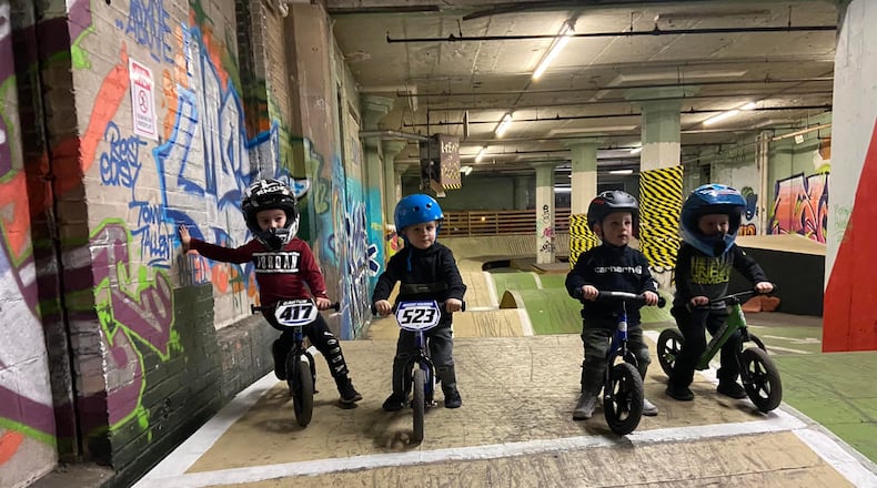 Participants at Mike's Bike Park summer camp. CONTRIBUTED