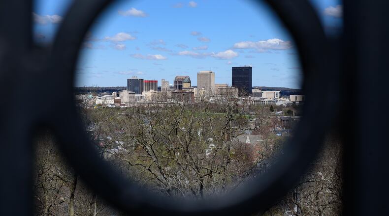 One of many signature Woodland Historic Tours were given at Woodland Cemetery & Arboretum, located at 118 Woodland Ave. in Dayton on Saturday, Apr. 6, 2024. Attendees learned about the overall history of the cemetery, founded in 1841, and visited the final resting places of many famous and infamous Daytonians. Tours require a reservation and even though they’re free to attend, a $5 donation is suggested to support the Woodland Arboretum Foundation. Visit woodlandcemetery.org to make a reservation for a future tour. TOM GILLIAM / CONTRIBUTING PHOTOGRAPHER