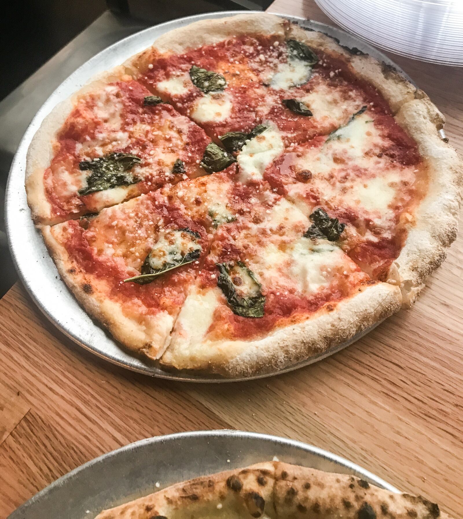 Old Scratch Pizza is offering free pizzas to guest who text "OSP" to 797979 on its first anniversary, Oct. 18, 2017. Pictured: Old Scratch's gluten free margherita pizza.