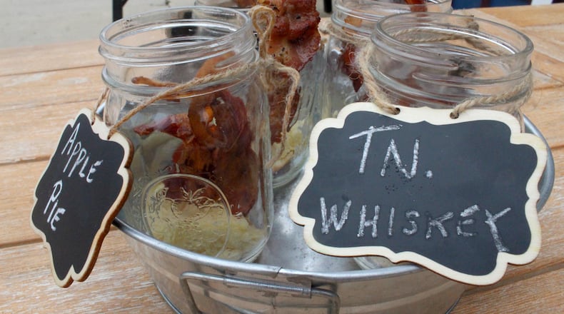 Center Street Cafe in Farmersville sales flights of bacon.