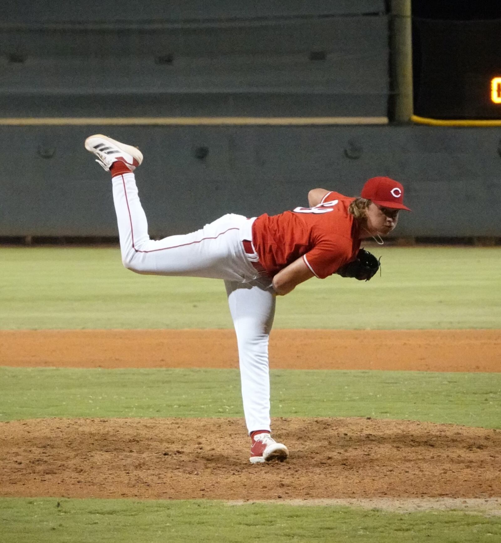 Luke Hayden, after being drafted in the eighth round last year by Cincinnati, pitching  for the Reds in Arizona. CONTRIBUTED PHOTO