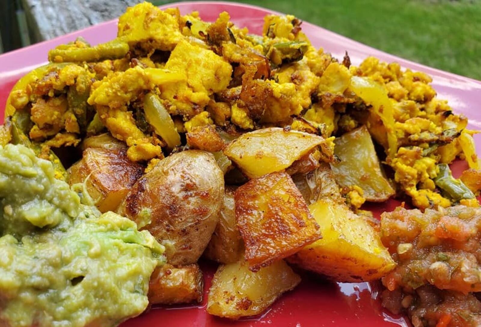 The "Cactus Tofu Scramble: at a new vegan restaurant called 1610 Cafe, now open on Wayne Avenue in Dayton. CONTRIBUTED