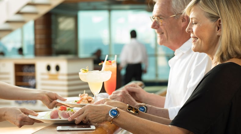 Carnival Corporation's medallion enables guests to make onboard purchases. (Carnival Corporation)