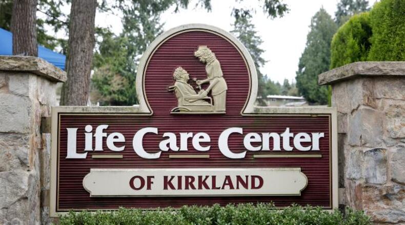 The Life Care Center nursing home where some patients have died from COVID-19 is pictured in Kirkland, Washington on March 5, 2020.
