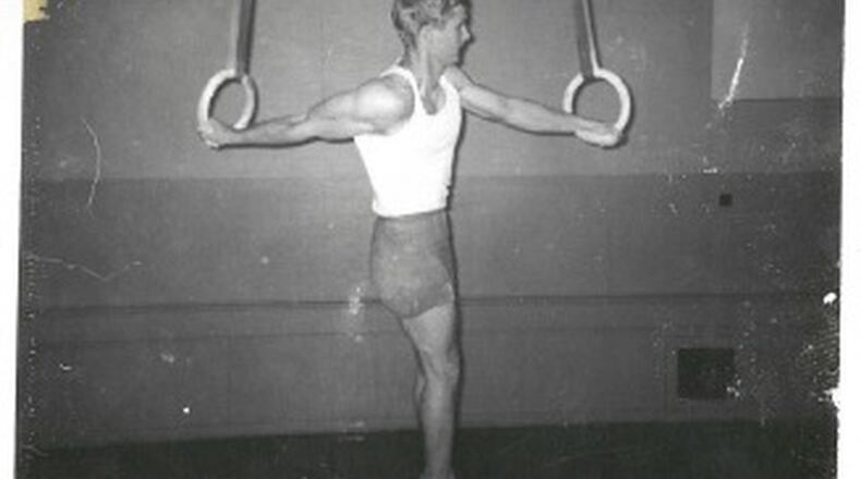 Stivers graduate James Lewis, one of the best gymnasts in Dayton during his high school years, will enter the school’s Hall of Fame on Sunday. CONTRIBUTED PHOTO