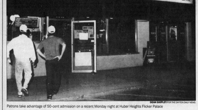 The Flicker Palace in Huber Heights. DAYTON DAILY NEWS ARCHIVE, APRIL 24, 1991