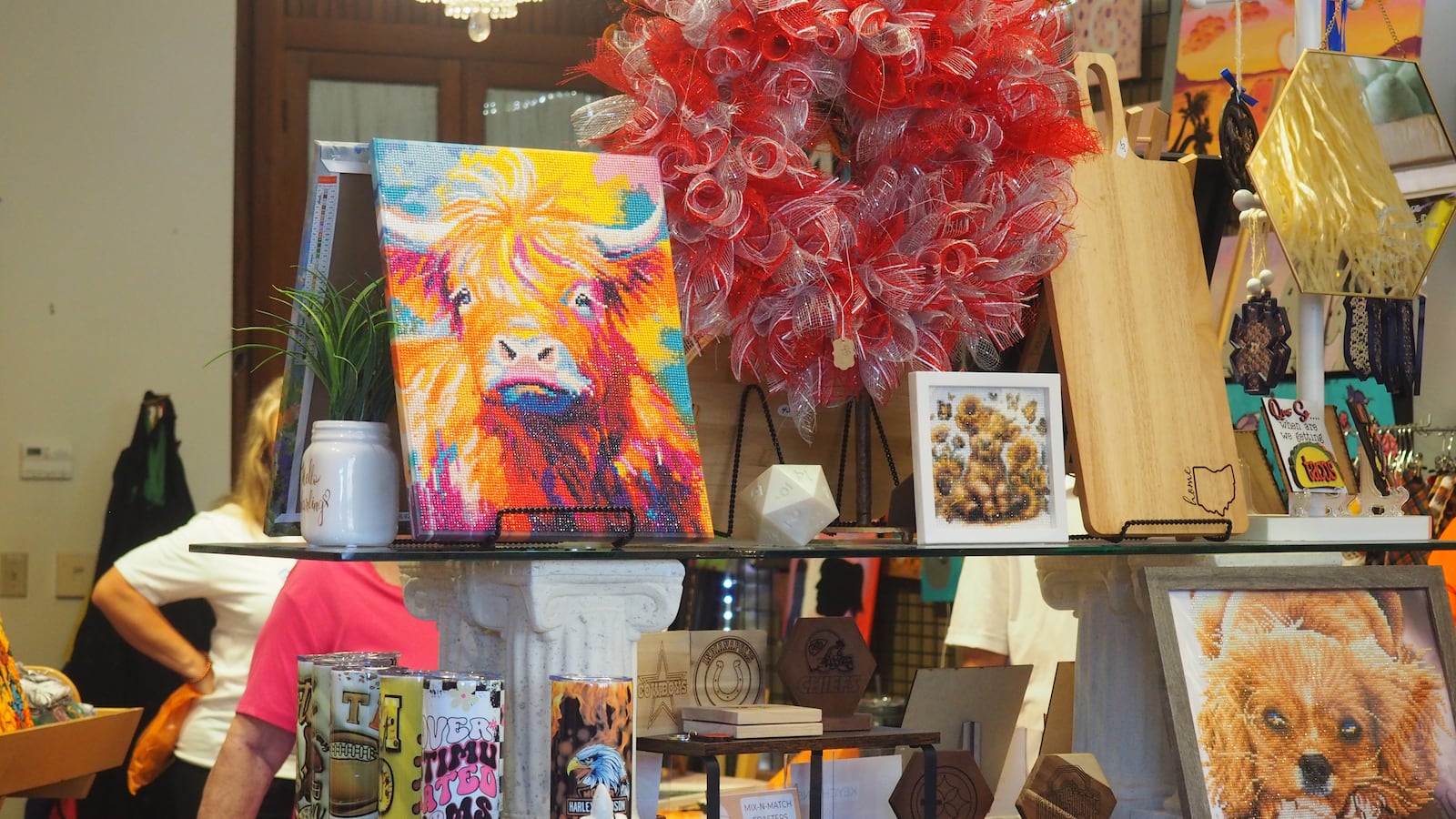 Monarch Designs sells handmade art, jewelry, home decor, dog bandanas and more. BRYN DIPPOLD/STAFF
