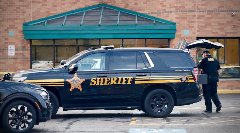 A security guard at Kroger shot a masked man who pulled out a gun at the West Siebenthaler Avenue store on Halloween morning, Oct. 31, 2024. MARSHALL GORBY / STAFF