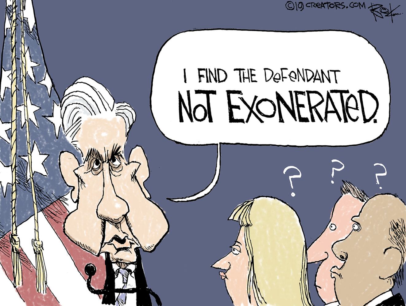 Week in cartoons: Mueller speaks and more