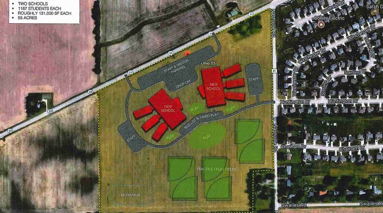 A conceptual elementary campus plan for Troy City Schools, which will be pursued if a bond issue passes in November.