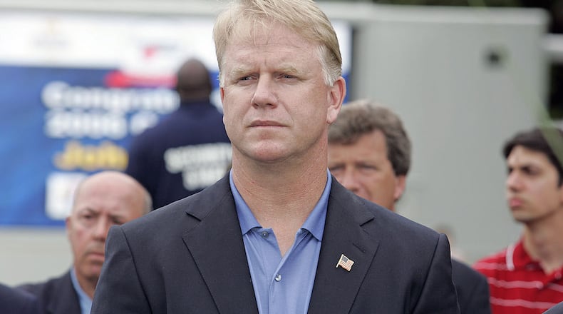 UNITED STATES - JUNE 25: Boomer Esiason during the third and final round of the Commerce Bank Championship on the Red Course at Eisenhower Park in East Meadow, New York on June 25, 2006. (Photo by Michael Cohen/Getty Images)