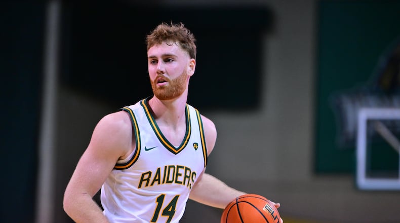 Wright State's Brandon Noel, shown in a game earlier this season, scored 26 points and pulled down 16 rebounds in Saturday's win over IU Indy. Joe Craven/Wright State Athletics