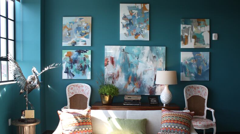 A Delco Lofts apartment was designed by Sharon Bledsoe and David Flair for the Dayton Philharmonic Showhouse in 2015. CONTRIBUTED
