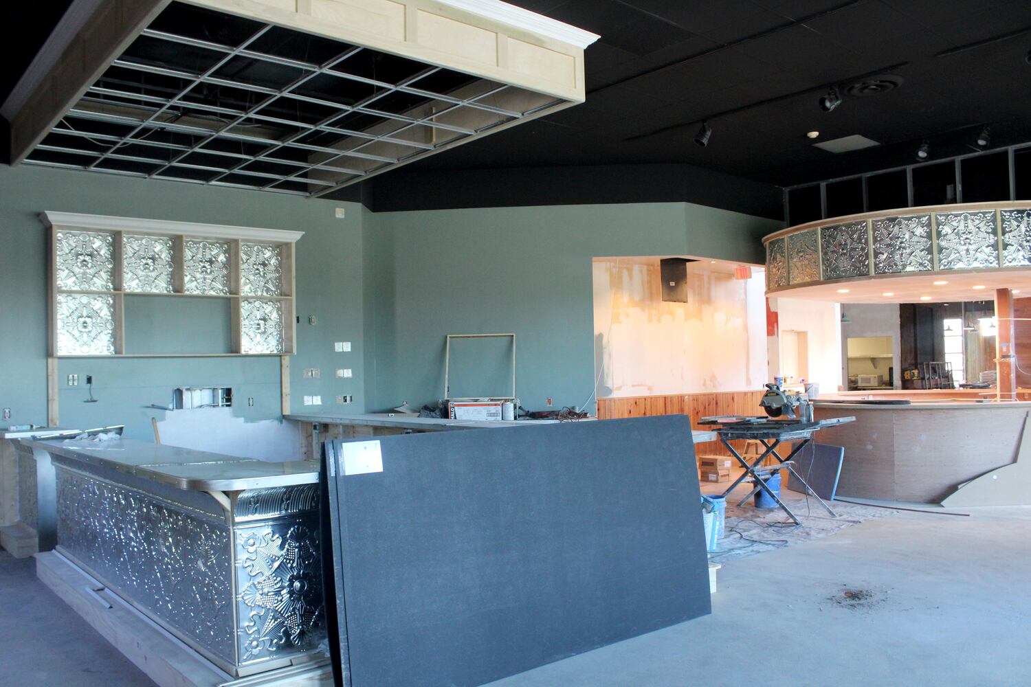 Inside the construction zone at Wandering Griffin