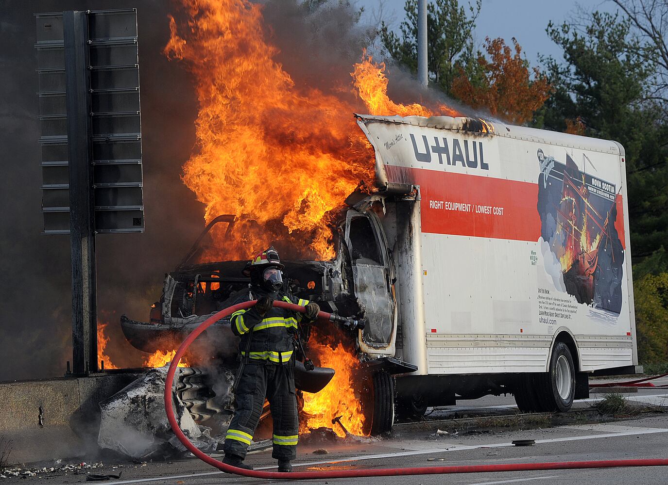 U-Haul Truck Fire
