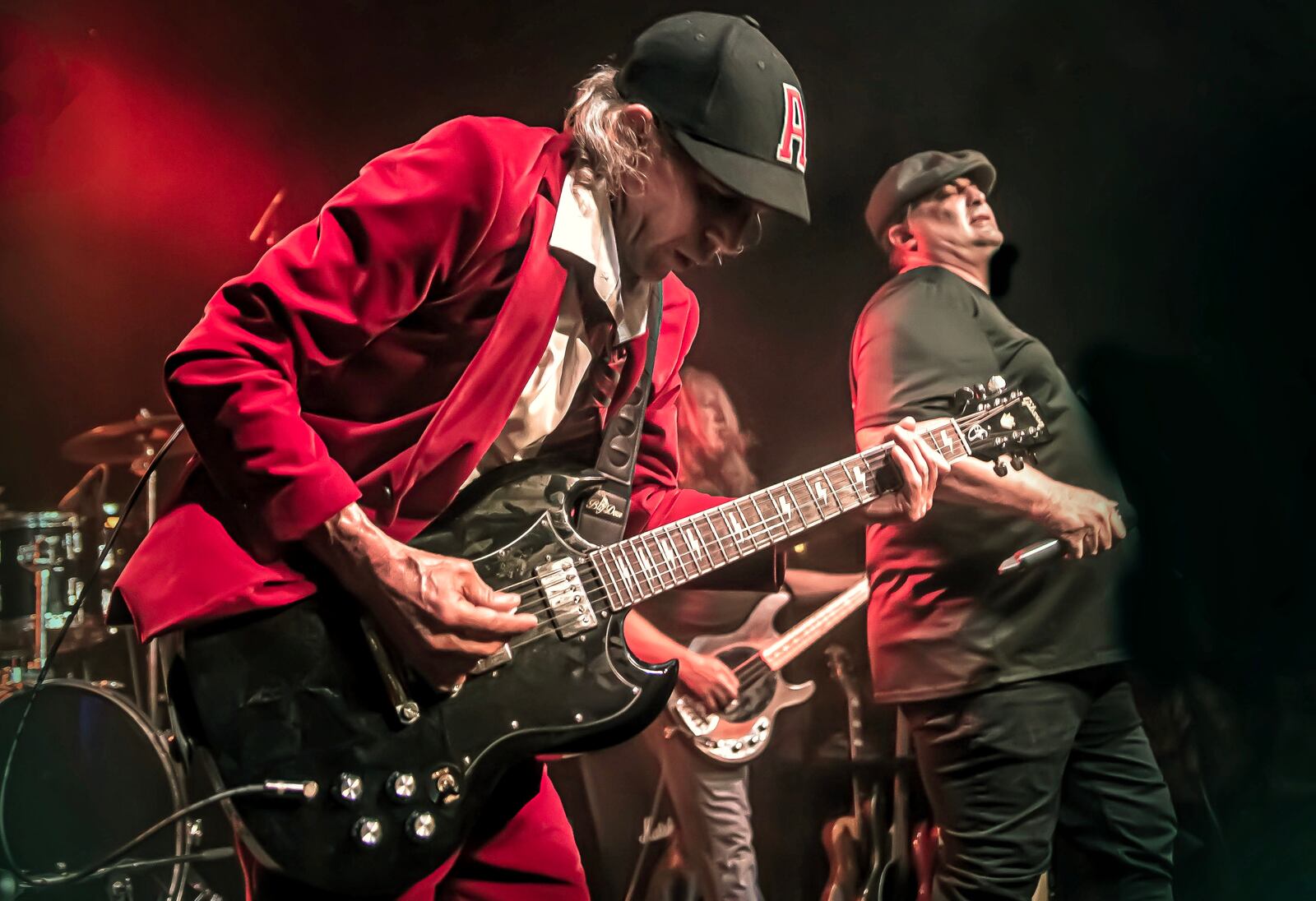 The energy of the driving rock of AC/DC will be recreated live by tribute band Big Gun with guitarist Scott Abney and vocalist Andy Bowman at the State Theater on Saturday, July 19.
