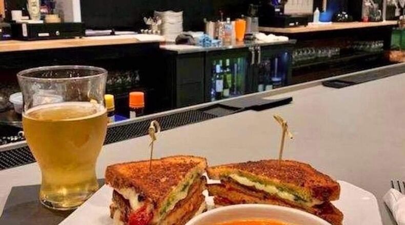Toasty Tuesdays at Ends Brewing Company features gourmet grilled cheese sandwiches paired with a cup of roasted tomato and gouda cheese soup. CONTRIBUTED
