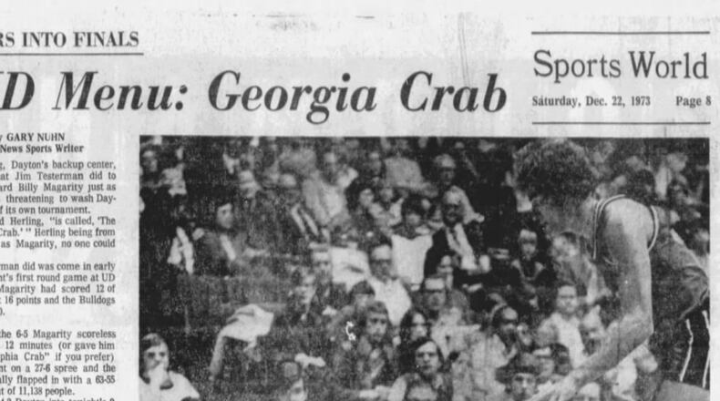 Dayton Daily News sports section from Dec. 22, 1973.