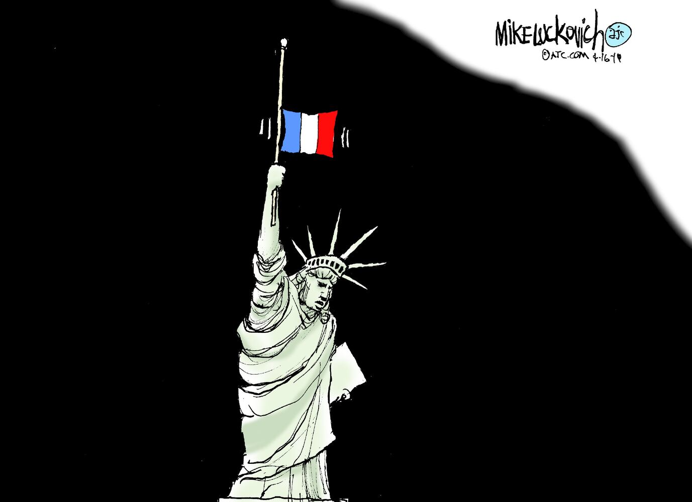 Week in cartoons: Notre Dame Cathedral fire, Tiger Woods and more